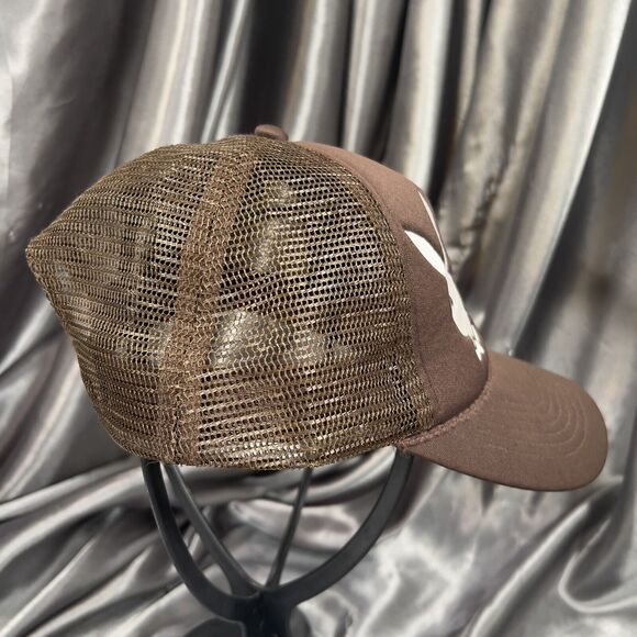 PLAYBOY X PACSUN Trucker Hat Dual Bunnies Bunny Mesh Snapback Brown Embroidered - Picture 6 of 9